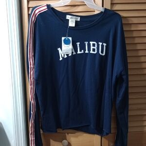 Malibu Navy Blue Long Sleeve Shirt